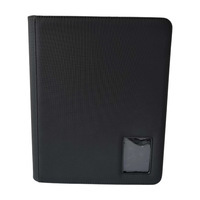 Carpeta de Almacenamiento de Documentos JIAYU de Cuero PU con Bloqueo RFID, 9 Compartimentos, 360 Bolsillos, Cierre de Cremallera, Impermeable, 30 mm de Grosor