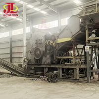 Usine de recyclage professionnelle à double arbre pour ferraille de zinc, barres d'armature en acier, acier inoxydable, aluminium et roulements de moteur, avec broyeur et déchiqueteur
