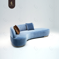 Italienischer Stil Modernes Luxus-Echtleder Modulares Wohnzimmer Freizeit-Sofa-Set mit Anpassbarer Farbe für Villen-Möbel