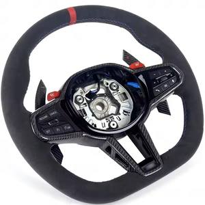 Volante <span class=keywords><strong>M</strong></span> Sport Alcantara con calefacción Compatible con <span class=keywords><strong>BMW</strong></span> M3 M4 M5 M6 X3 X4 X5 X6 X7 <span class=keywords><strong>X8</strong></span> G01 G12 G20 G30 G80 G82 330i M340i - Product Image 6