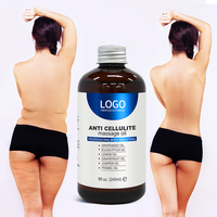 Huile de massage anti-cellulite à étiquette privée, huile raffermissante pour le corps, huile de collagène à base de cellules souches, huile amincissante pour la peau, 240 ml