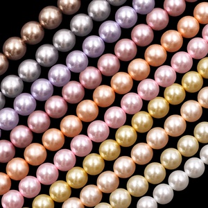 Hạt cườm thủy tinh tròn hoàn hảo 8mm, màu Swar Ovki, hạt cườm thủy tinh rời bán sỉ để làm đồ trang sức - Product Image 3