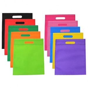 Bolsas de Compras Planas Portátiles de Tela No Tejida con Corte en D, Ultrasónicas, Venta Directa de Fábrica, al por Mayor, Bajo Precio - Product Image 1
