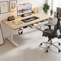 Mesa Elevadora Eléctrica de Doble Motor OEM 1000*600MM con Cajones, Escritorio Inteligente para Computadora, Mesa para Juegos, Escritorio de Oficina, Escritorio para Escribir