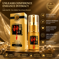 Huile de massage puissante pour hommes Indian God Oil, spray retardateur externe, performance intime longue durée pour hommes