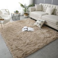 Tapis de sol moelleux en polyester et polypropylène, antidérapant, pour la décoration intérieure, les voyages, la prière, lavable