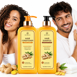 Prix usine OEM/ODM – Ensemble shampoing et après-shampoing au gingembre anti-chute, contrôle du sébum, nourrissant 2-en-1 – Soins capillaires de haute qualité - Product Image 3