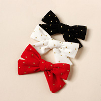 3.7 pouces velours côtelé à pois pinces à cheveux en gros Barattes cheveux arcs Snap Clips pour bébé filles cheveux accessoires infantile chapeaux