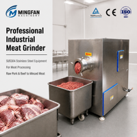 Hachoir à viande électrique commercial en acier inoxydable, machine de traitement alimentaire robuste, poussoir à saucisses