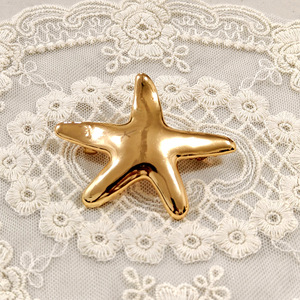 Accesorios para el cabello para niños de estrella de cinco puntas de gama alta, anillo para el cabello de acero inoxidable con estrella dorada, lazos para el cabello de goma a la moda - Product Image 4
