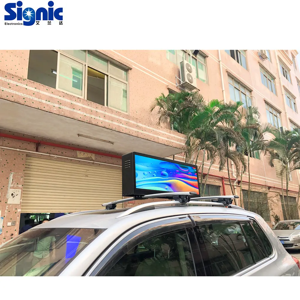 Gps 3G/4G/Wifi/Usb Led Scherm Outdoor Screen Double Side Led Signage Draadloze Controller taxi Top Led Display