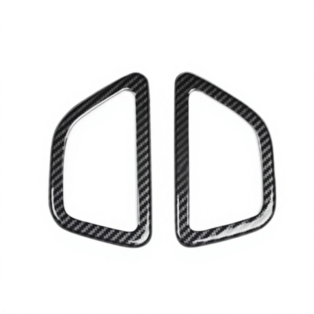 Petite corne de porte arrière, fibre de carbone noire, universelle gauche/droite