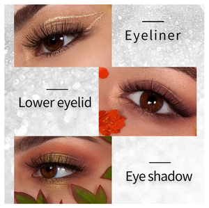 Nouveauté : Eyeliner magnétique <span class=keywords><strong>transparent</strong></span> à paillettes blanches minérales, résistant à l'eau, naturel, vente en gros, échantillon gratuit, fournisseur de marque privée - Product Image 6