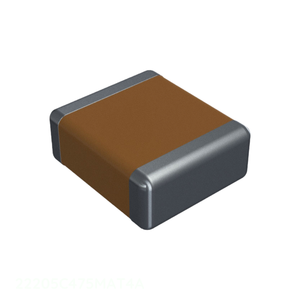 ตัวเก็บประจุเซรามิก MLCC แบบยึดพื้นผิว2220 (5750เมตริก) ฝาครอบ4.7 UF 4.7 uF 50V 22205C475MAT4A X7R 2220 - Product Image 1
