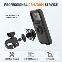 Support de téléphone pour moto imperméable, support de guidon pour écran tactile, étui pour téléphone portable