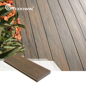 Coowin geometrische muster pierenpaneele verbundwerkstoff holzdeck-decking