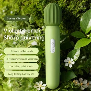 Silicone <b>Personal</b> Body <b>Massager</b> 12 Vibration Frequencies Dildo Female Vibrators Cactus Design AV Wand <b>Massager</b> - Product Image 6