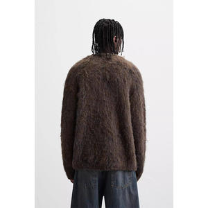 Manteau pull en tricot <span class=keywords><strong>mohair</strong></span> classique grande taille pour hommes tenues chaudes officielles automne hiver pour le printemps - Product Image 4