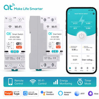 Relais temporisé intelligent Wi-Fi sur rail DIN 63A, contrôle par application Smart Life, compatible Google Home Alexa pour la protection industrielle