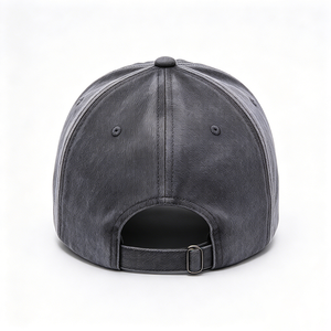 Gorra de Béisbol Vintage de Algodón Lavado de 6 Paneles, Estilo Dad Hat, con Bordado 3D Costero 1987, Unisex, con Visera Curva Desgastada y Parche de Cuero con Letra - Product Image 5