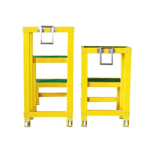 Factory customization Fiberglass insulated ladder stool Insulated stool Electrician insulated high-low bench
