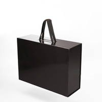 Boîte-cadeau en papier d'art écologique à motifs personnalisés Emballage de Noël biodégradable Boîte d'emballage en papier de poche stratifiée mate
