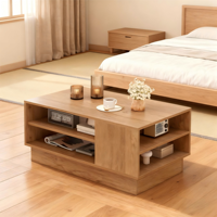 Table basse multifonctionnelle en bois écologique moderne pour salon, meuble de maison, table transformable à hauteur réduite pour bureau/d'étude