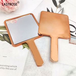 <b>Square</b> Handheld Makeup <b>Mirror</b> Rose Gold <b>Mirrors</b> Silver <b>Mirrors</b> Makeup Vanity <b>Mirror</b> with Handle Hand <b>Mirror</b> for Girls - Product Image 2