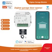 Module d'interrupteur intelligent Zigbee pour porte de garage, contrôle à distance via l'application Tuya, relais pour volet roulant, réglage de la minuterie, commande vocale, ignifuge