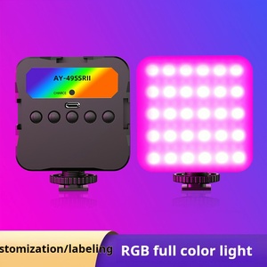 Luz <span class=keywords><strong>de</strong></span> videoconferencia portátil HD con RGB Mini LED Ideal para cámaras <span class=keywords><strong>de</strong></span> teléfono y Vlogging - Product Image 5