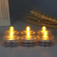 Bougie LED sans flamme submersible en plastique coloré, étanche, pour décoration de bocal à poissons, idéale pour Noël et les fêtes