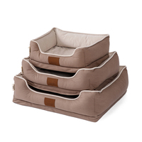 Vente chaude, canapé pour animaux de compagnie en coton PP de haute qualité, couleur et taille personnalisées, orthopédique, lavable, moderne, rectangulaire, pour chiens de grande taille