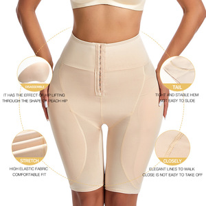 Shorts sculptants sans couture à haute élasticité pour <span class=keywords><strong>femme</strong></span>, effet rehausseur de fesses et compression abdominale - Product Image 2