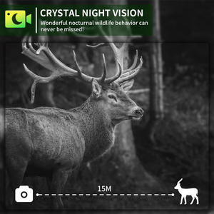 Caméra de piste de chasse au cerf sans fil 4K 4G Résolution vidéo 60MP Zoom optique Vision nocturne Étanche IP66 Carte SD Support CMOS - Product Image 4