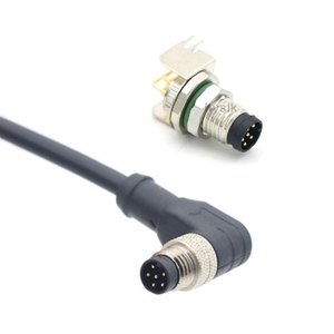 Cable M8 hembra de ángulo recto con conector de 90 grados a extremo abierto - Product Image 6