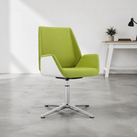 Chaise de bureau exécutive pivotante moderne noire en tissu maillé pour la maison, l'école, l'hôpital, chaise de visiteur