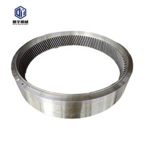 Anillo de engranaje helicoidal interno de mecanizado de precisión CNC para maquinaria - Product Image 1