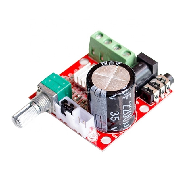 12V 10W PAM8610 Class D Dual-channel HIFI Audio Amplifier Board