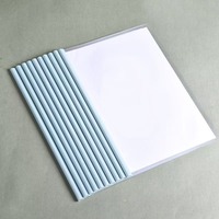 Carpeta de Archivo Transparente de PP al por Mayor, Carpeta de Archivo Deslizante A4, Organizador de Documentos de Oficina