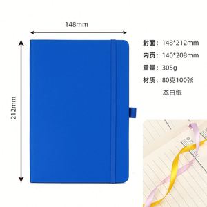 A5 Linen Journal <strong>Notebook</strong> Agenda <strong>with</strong> Custom Rose Gold <strong>Foiled</strong> <strong>Edge</strong> Fabric Cover Hardcover Thread Sewing Binding for Sublimation - Product Image 2