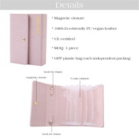 Hongbo meilleur vendeur 8 couleurs A6 Saffinano Epi cuir budget planificateur journal à feuilles mobiles avec autocollants et enveloppe de trésorerie pour cadeaux