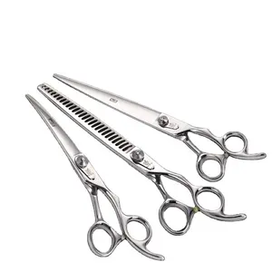 Fenice Wholesale Stainless Steel Pet Edge Careful Cutting Dog Cleaning Grooming Scissors Kit