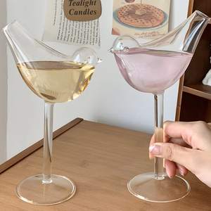 鸟形酒杯，5 盎司/150 毫升，独特鸟形设计，适合葡萄酒和鸡尾酒 - Product Image 2