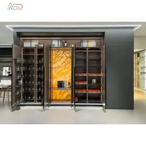 Armário de cozinha europeu ASD Classic com modulação de vaidade de quartzo agitador direto para cozinha e vaidades para apartamentos