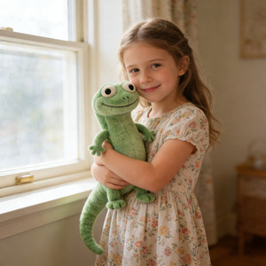 Nuevo Producto Transfronterizo: Peluche de Lagarto <span class=keywords><strong>Tom</strong></span> Verde, Súper Suave, con Relleno de Algodón PP - Product Image 5