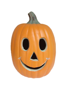 2025 dekorasi halloween populer labu plastik dengan lampu AC - Product Image 3