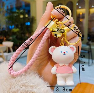 2024 New Arrival Promotion Gifts Kawaii Cute Cartoon Bear Soft PVC 3D <b>Custom</b> Logo <b>Keychain</b> - Product Image 6