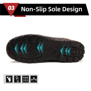 ג 'יאנקאן s3 מכרייה בטיחות מגפי שלג אנטי השפעה לנקב סטטי מעור מגן עבור מגפי פלדה בוהן חורף - Product Image 4