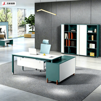 Escritorio Ejecutivo Comercial de Madera JIUSHUN, Tamaño Personalizado, Mesa de Oficina Modular Moderna