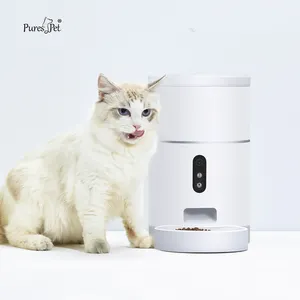 Alimentador automático para perros y gatos de gran capacidad de 4 L-Distributore Di Cibo Per Cani Gatti Animali Domestici